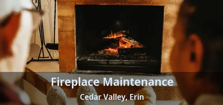Fireplace Maintenance Cedar Valley, Erin - ON