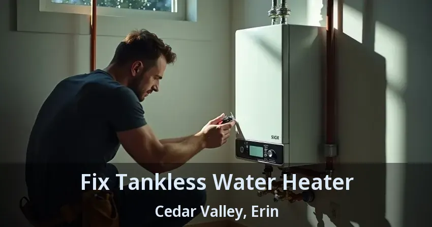 Fix Tankless Water Heater Cedar Valley, Erin - ON