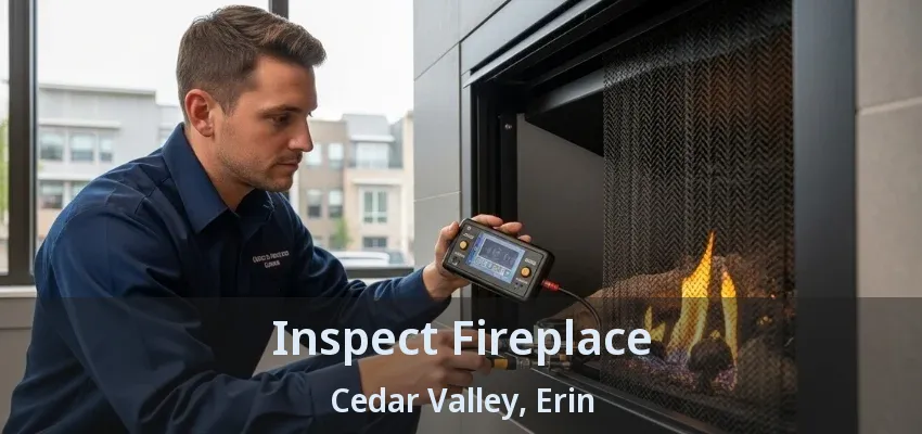 Inspect Fireplace Cedar Valley, Erin - ON